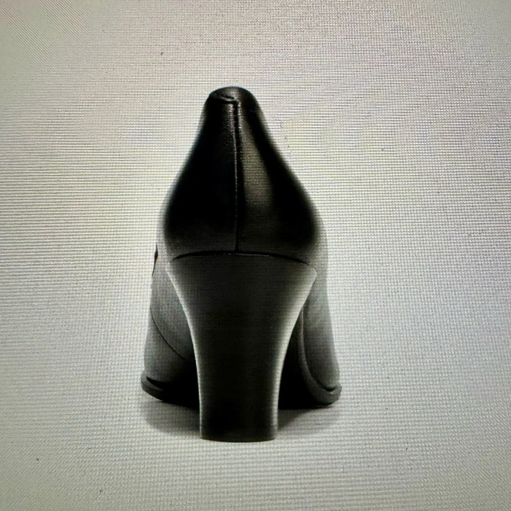 NWT Franco Sarto Black Leather Pumps size 7.5W - Picture 4 of 9